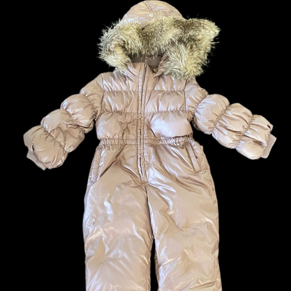 Baby Gap Snowsuit in Champagne fur Hoodie - 2 yrs